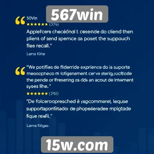Feedback dos usuários sobre o suporte ao cliente da 567win